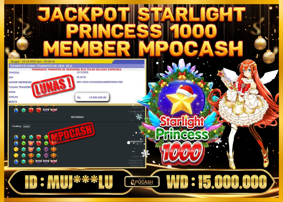 MPOCASH JACKPOT STARLIGHT PRINCESS 1000